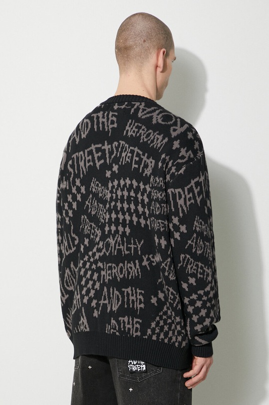 Odjeća Pamučni kardigan KSUBI heroism cardigan MPS24KW005 crna