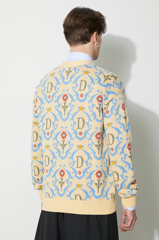 Drôle de Monsieur cotton cardigan Le Cardigan Ornements D.CA120.CO147.YL yellow SS24