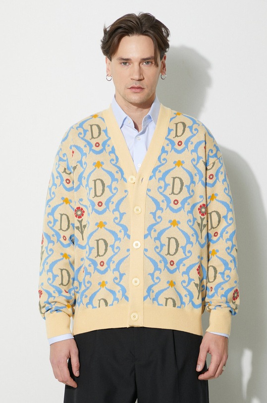 Clothing Drôle de Monsieur cotton cardigan Le Cardigan Ornements D.CA120.CO147.YL yellow