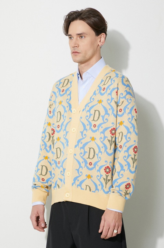 Drôle de Monsieur cotton cardigan Le Cardigan Ornements yellow D.CA120.CO147.YL