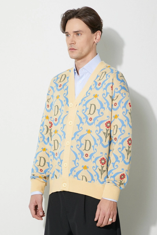 Drôle de Monsieur cotton cardigan Le Cardigan Ornements yellow D.CA120.CO147.YL