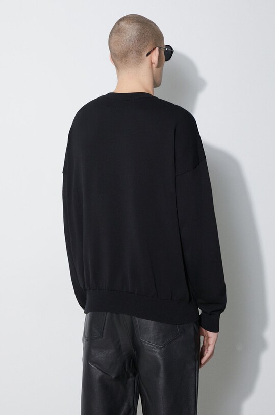 Pamučni pulover Marcelo Burlon Icon Wings Knit Boxy Crew CMHE024S24KNI0011026 crna SS24