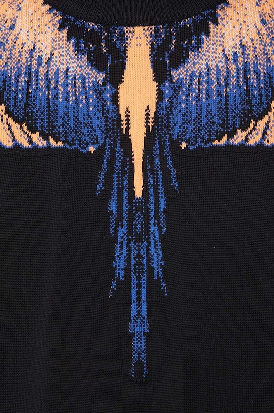 Marcelo Burlon sweter bawełniany Icon Wings Knit Boxy Crew CMHE024S24KNI0011026