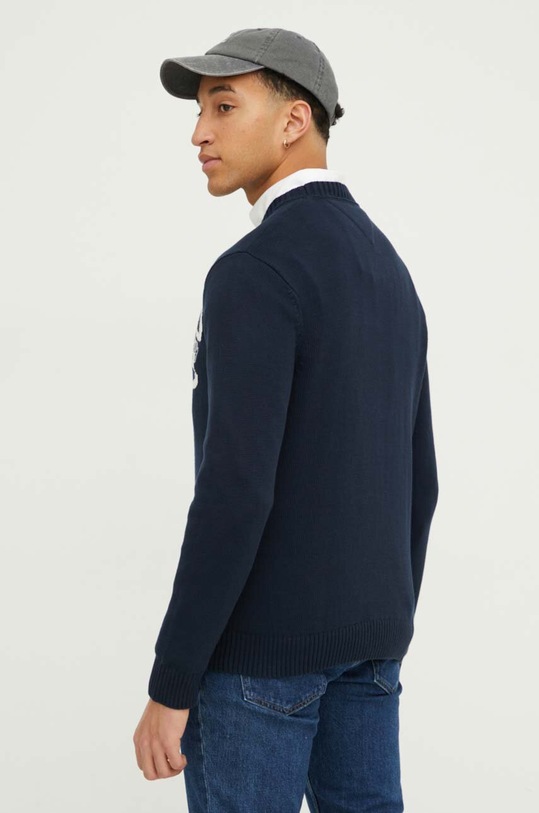 Odzież Tommy Jeans sweter bawełniany DM0DM18604 granatowy