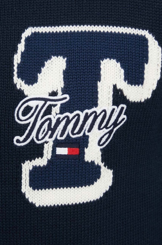 Tommy Jeans sweter bawełniany DM0DM18604 granatowy