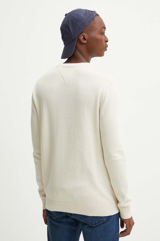 Oblečení Bavlněný svetr Tommy Jeans DM0DM18895 béžová