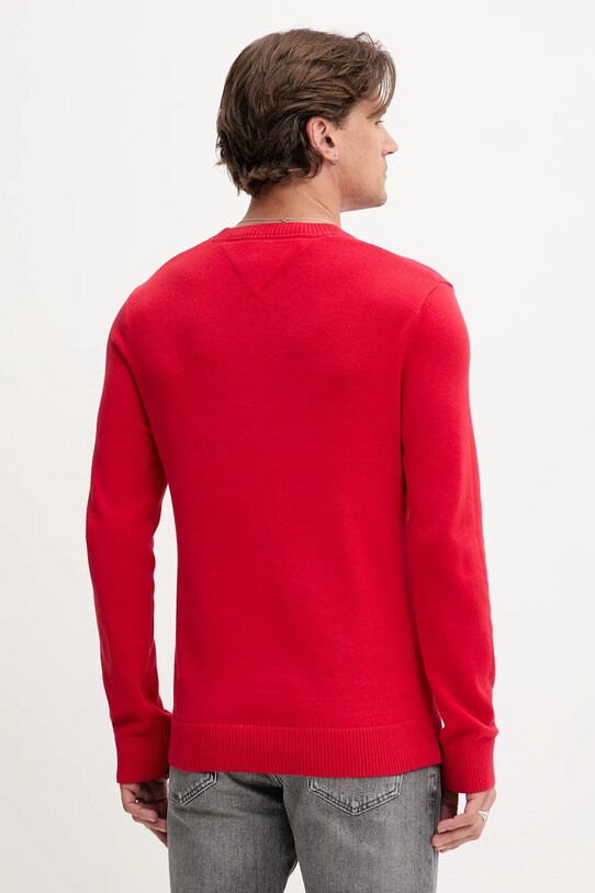 Oblečení Bavlněný svetr Tommy Jeans DM0DM18895 červená