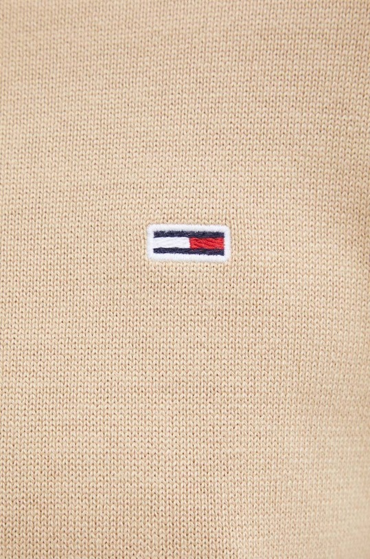 Tommy Jeans sweter bawełniany DM0DM18895 beżowy