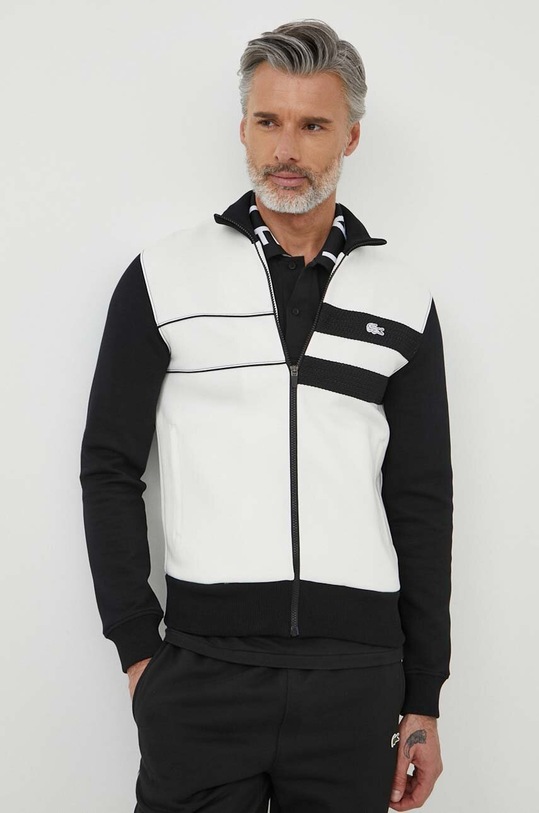Μπλούζα Lacoste απλικέ λευκό SH7490