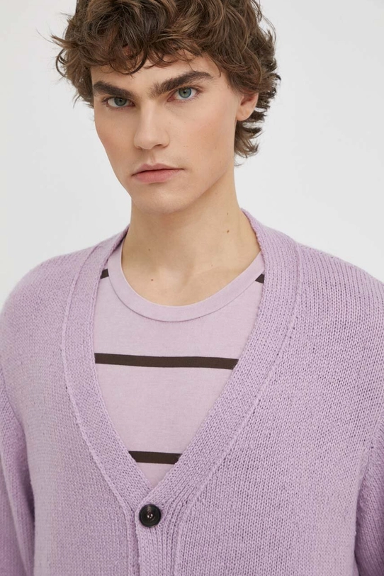 Won Hundred cardigan din lână violet 2780.11084