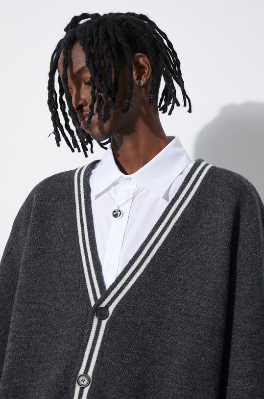 Vlněný svetr AMBUSH A Patch Knit Cardigan BMHB003S24KNI0010710