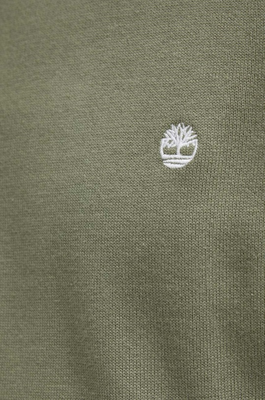 Бавовняний светр Timberland TB0A2BMM5901 зелений
