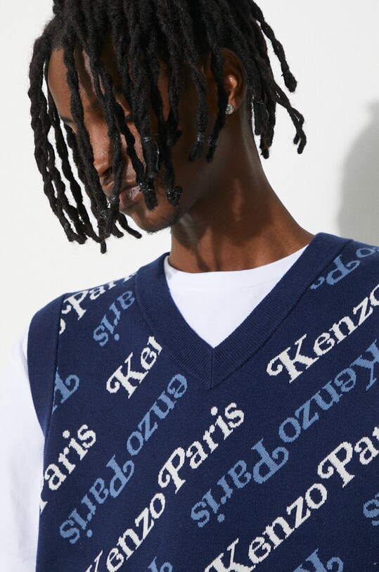Vesta s příměsí vlny Kenzo by Verdy Vest FE55PU4583CB.77 námořnická modř