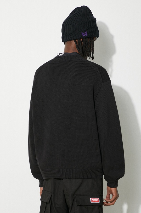 Odzież Kenzo sweter z domieszką wełny Bicolor Kenzo Paris Jumper FD55PU3833LA.99 czarny