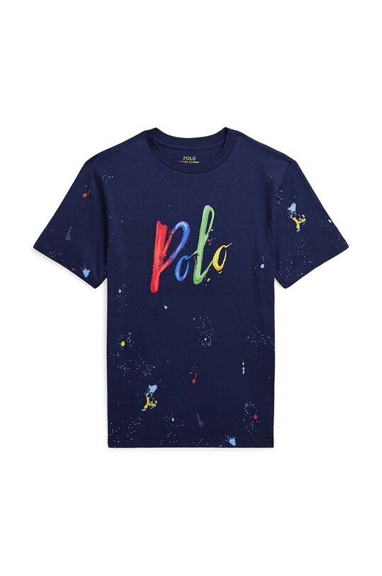 Дитяча бавовняна футболка Polo Ralph Lauren бавовна темно-синій 323926243001