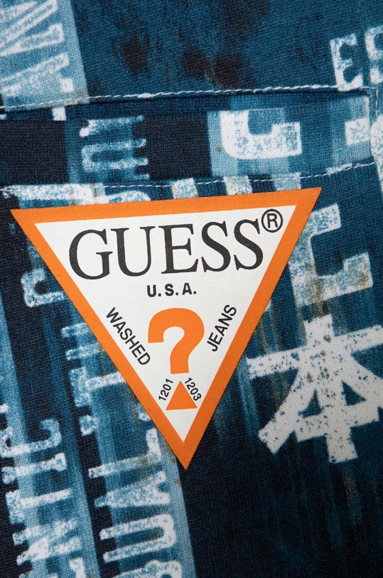 CHLAPEC Dětské bavlněné šortky Guess L4RD01.KA6R3.PPYH modrá