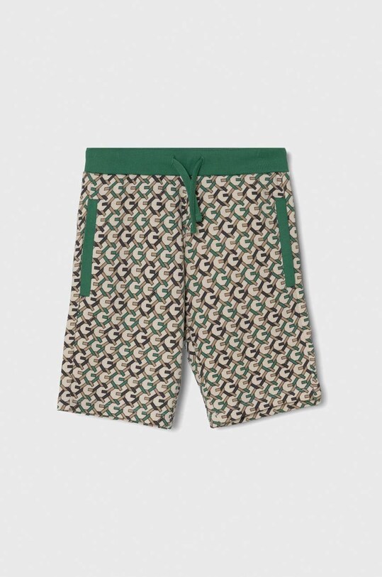 Dětské bavlněné šortky Guess pletenina zelená L4RD01.KA6R3.PPYH