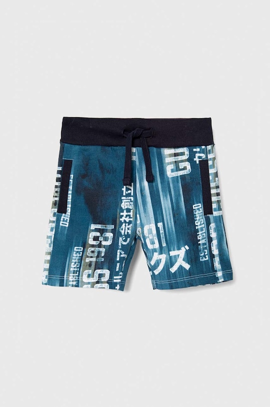 Guess szorty bawełniane dziecięce casual niebieski N4RD01.KA6R3.PPYH