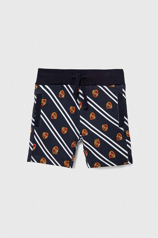 Дитячі бавовняні шорти Guess візерунок темно-синій N4RD01.KA6R3.PPYH