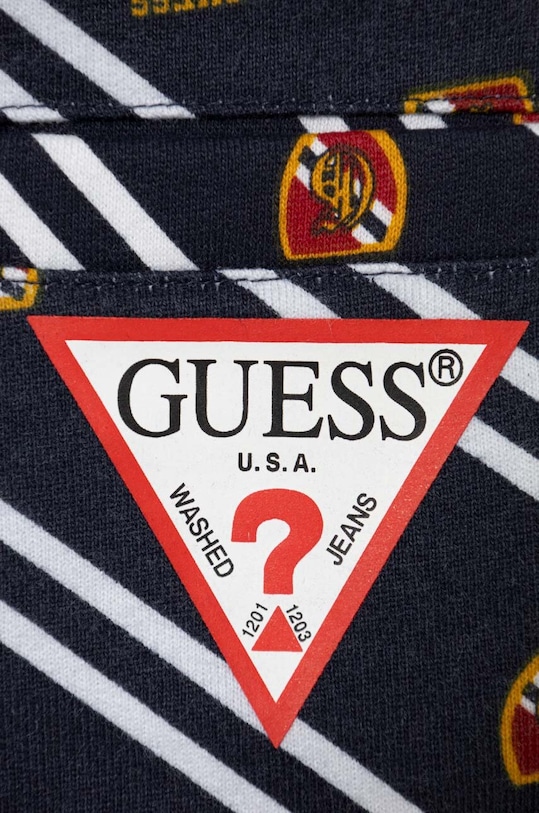 Хлопчик Дитячі бавовняні шорти Guess N4RD01.KA6R3.PPYH темно-синій