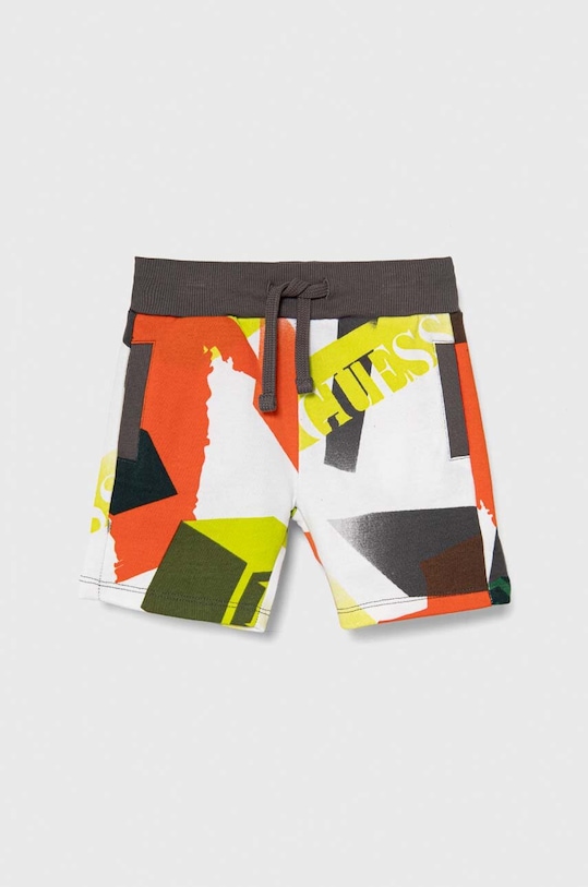 Guess pantaloni scurți din bumbac pentru copii casual multicolor N4RD01.KA6R3.PPYH