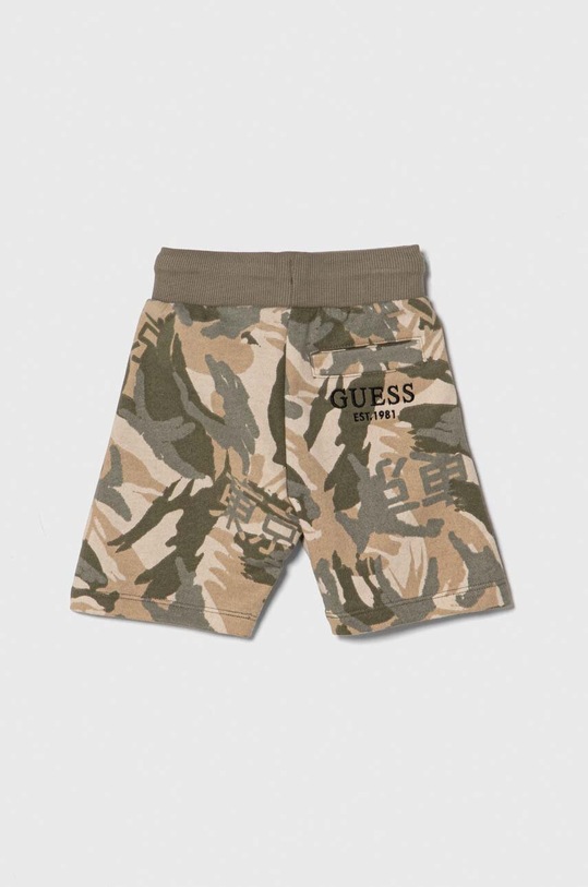 Guess pantaloni scurți din bumbac pentru copii N4RD06.KA6R3.PPYH verde SS24