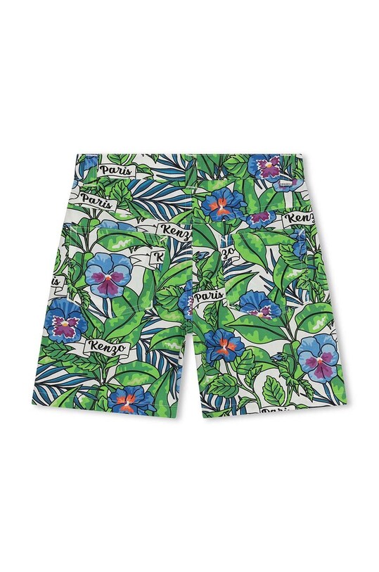 Хлопчик Дитячі бавовняні шорти Kenzo Kids K60320. бірюзовий