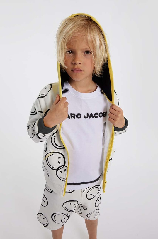 Fiú Marc Jacobs gyerek pamut rövidnadrág W60019.102.108 bézs