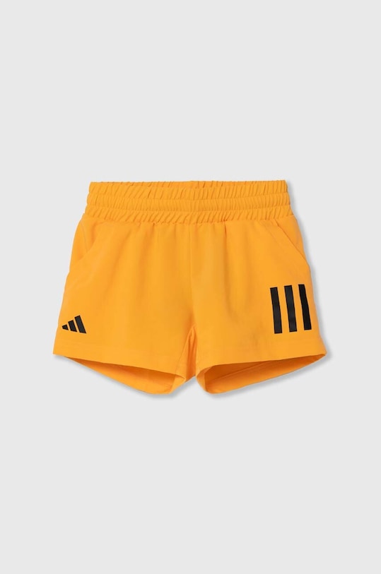 Detské krátke nohavice adidas Performance látka oranžová IU4285