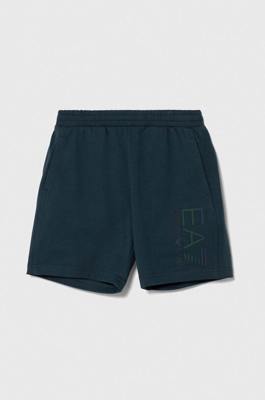 EA7 Emporio Armani pantaloni scurți din bumbac pentru copii casual albastru 3DBS53.BJ05Z