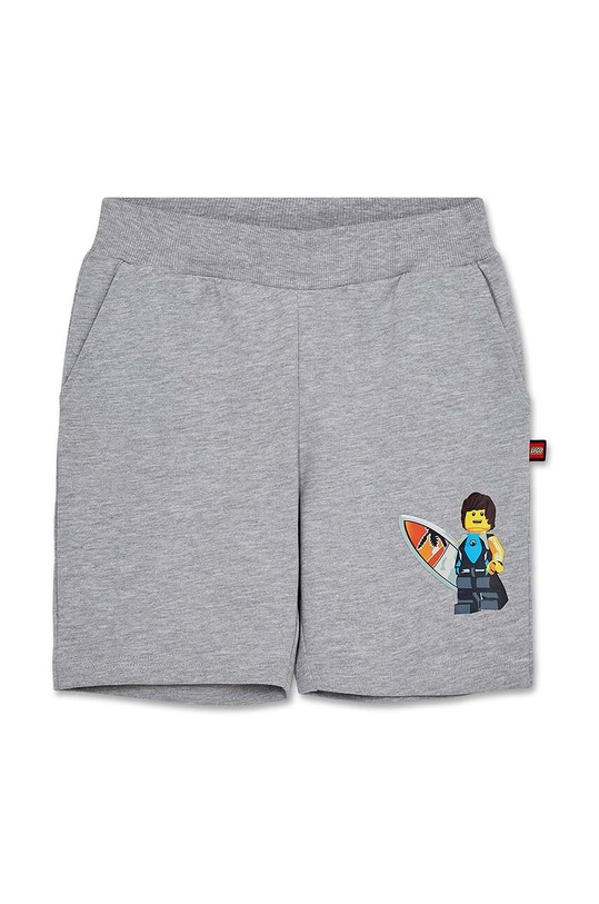 Lego szorty bawełniane dziecięce nadruk szary 12011234