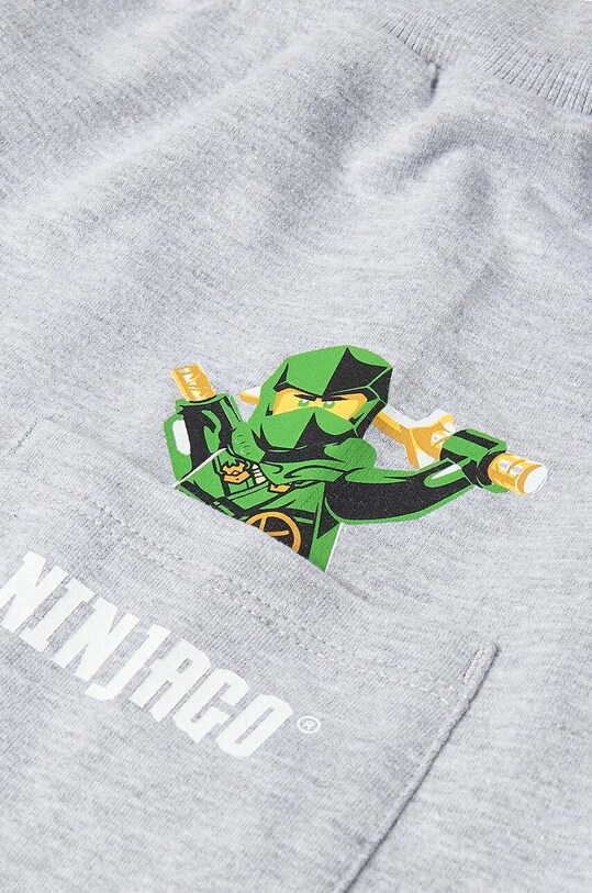 Lego szorty bawełniane dziecięce szary 12011254