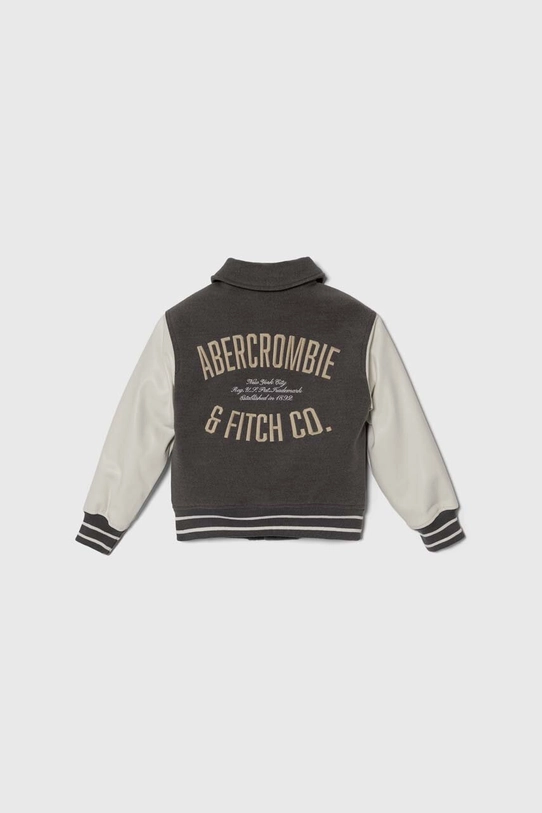 Abercrombie & Fitch kurtka bomber dziecięca KI232.4003 szary SS24