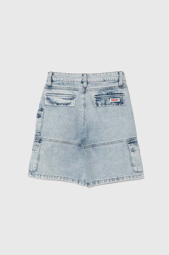 Sisley gyerek farmer rövidnadrág 4DW2Y900T.G.Seasonal kék SS24
