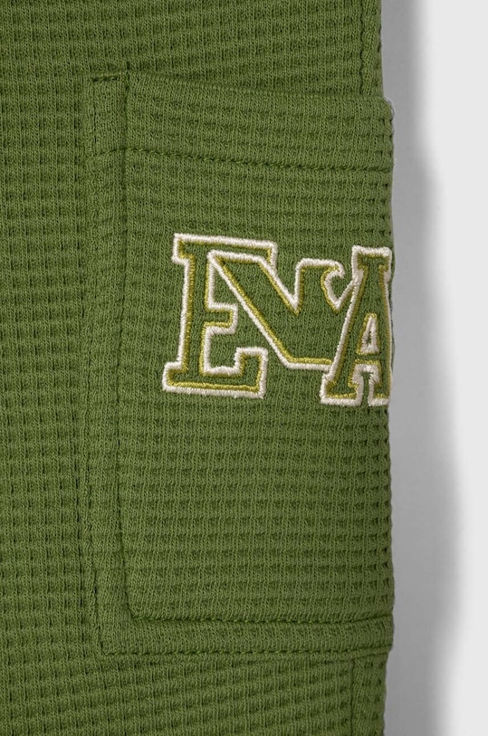 Chłopiec Emporio Armani spodnie bawełniane niemowlęce 3DHPJ5.3J5KZ zielony