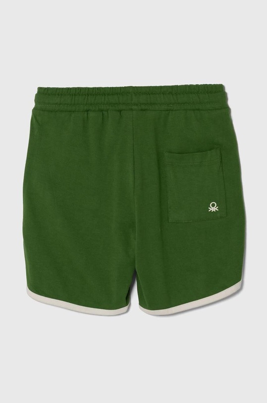 Παιδικό βαμβακερό σορτς United Colors of Benetton 3MI5G901A.P.Seasonal πράσινο SS24