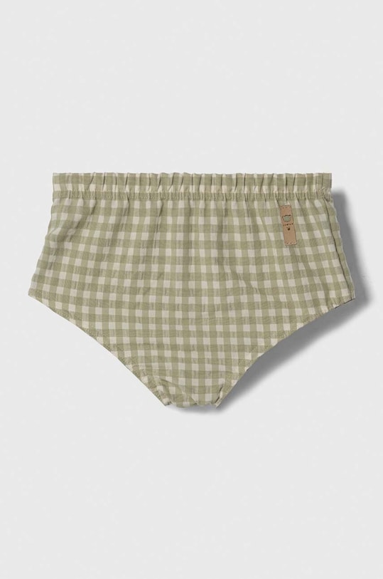 Jamiks pantaloni scurți din bumbac pentru bebeluși casual verde WIDAR.or.Bloom.JLG159.B