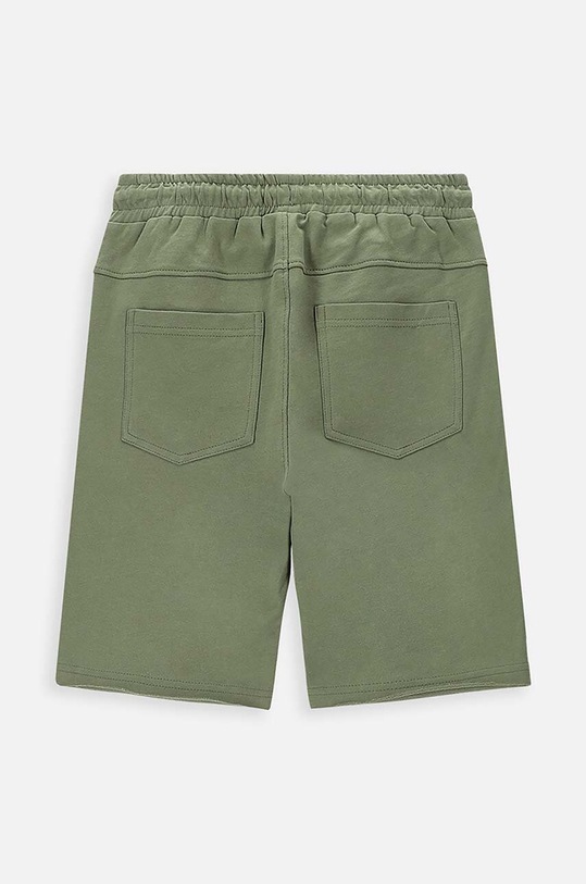 Detské bavlnené šortky Coccodrillo WC4120501VBC zelená SS24