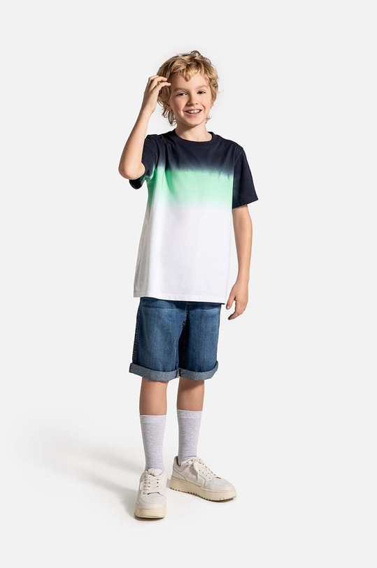 Detské rifľové krátke nohavice Coccodrillo rifľovina modrá WC4123201DWJ