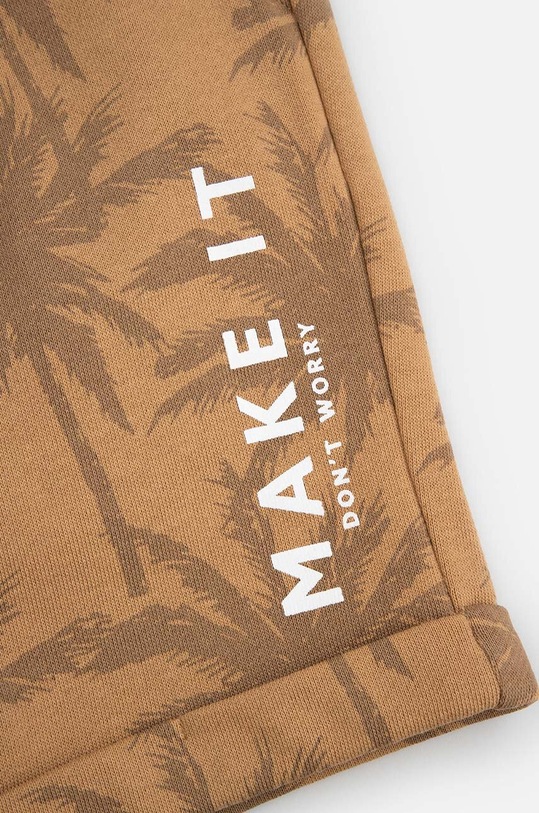 Coccodrillo szorty bawełniane dziecięce WC4120501NWK brązowy