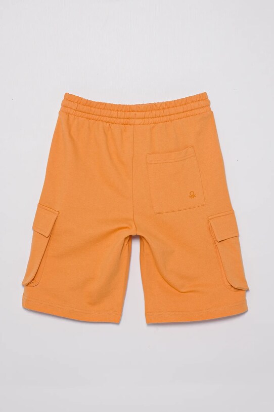 United Colors of Benetton szorty bawełniane 39DJC902N.G.Seasonal pomarańczowy SS25