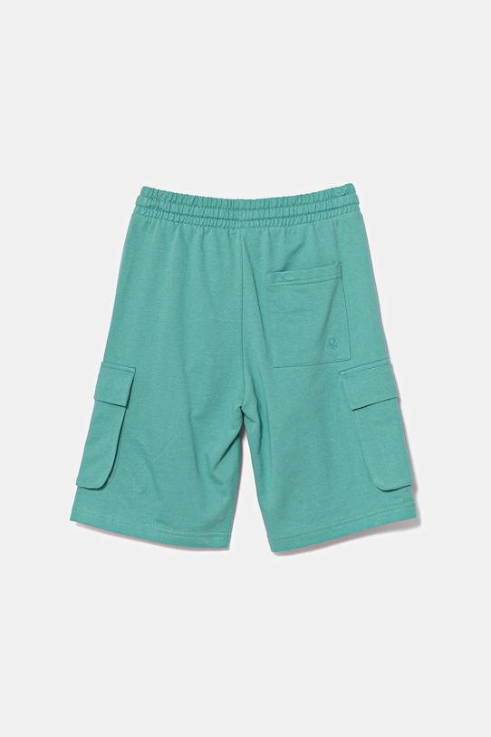 Βαμβακερό σορτσάκι United Colors of Benetton 39DJC902N.G.Seasonal τιρκουάζ SS25