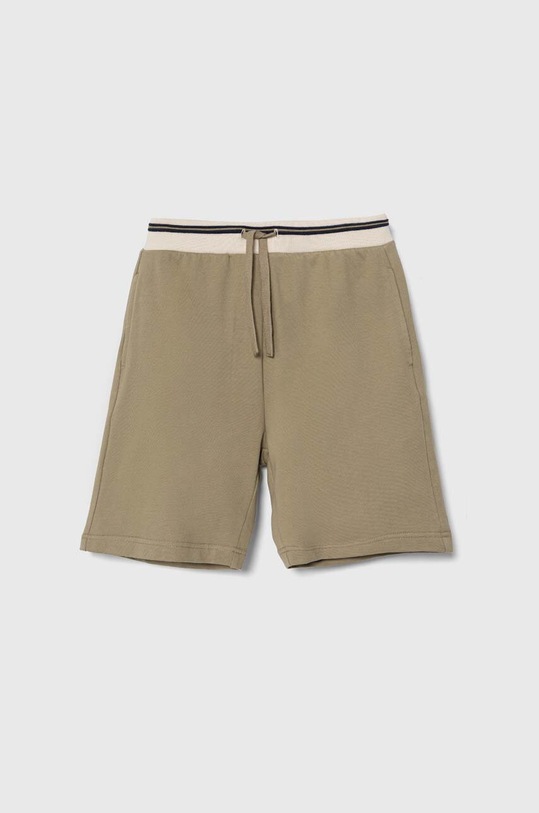 United Colors of Benetton szorty bawełniane dziecięce bawełna beżowy 3BC1C902J.G.Seasonal