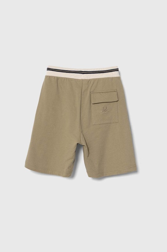 United Colors of Benetton szorty bawełniane dziecięce 3BC1C902J.G.Seasonal beżowy SS24