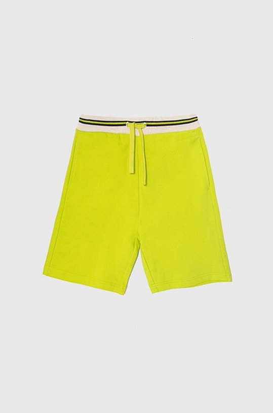United Colors of Benetton szorty bawełniane dziecięce bawełna zielony 3BC1C902J.G.Seasonal