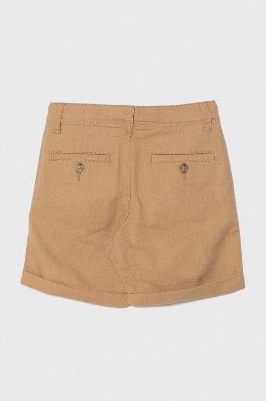 Dětské plátěné šortky United Colors of Benetton 4BE7C901E.G.Reproposed béžová SS24