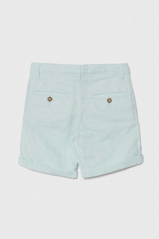 Šortky s prímesou ľanu United Colors of Benetton 4BE7C901E.G.Seasonal modrá SS24