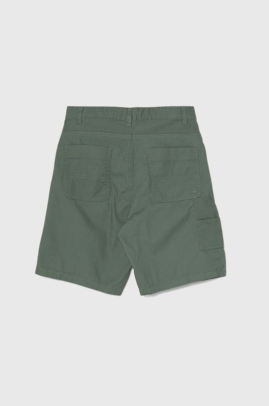 Παιδικό βαμβακερό σορτς United Colors of Benetton 4LN6C902U.G.Seasonal πράσινο SS24