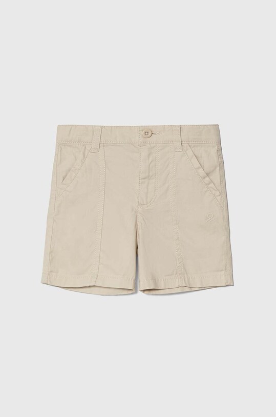 Дитячі бавовняні шорти United Colors of Benetton casual бежевий 4LN6G901Y.P.Seasonal