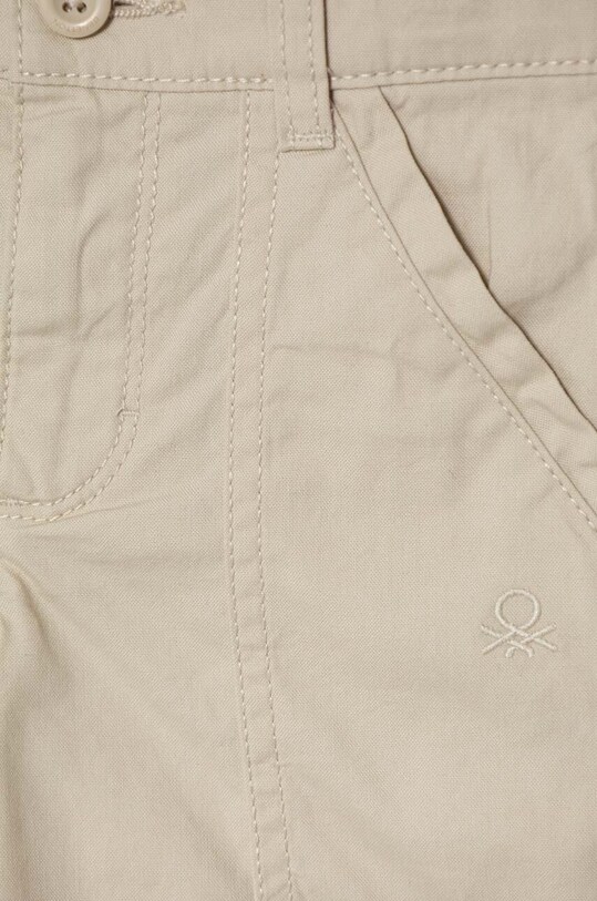 Хлопчик Дитячі бавовняні шорти United Colors of Benetton 4LN6G901Y.P.Seasonal бежевий